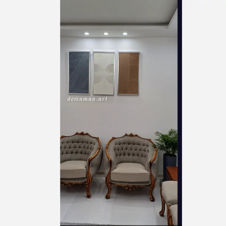 تابلو سه تایی ،سه لت مینیمال ،مدرن برجسته خاص