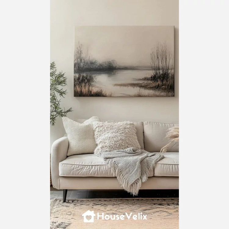 تابلو نقاشی منظره کار دست طبیعت جنگل جدید