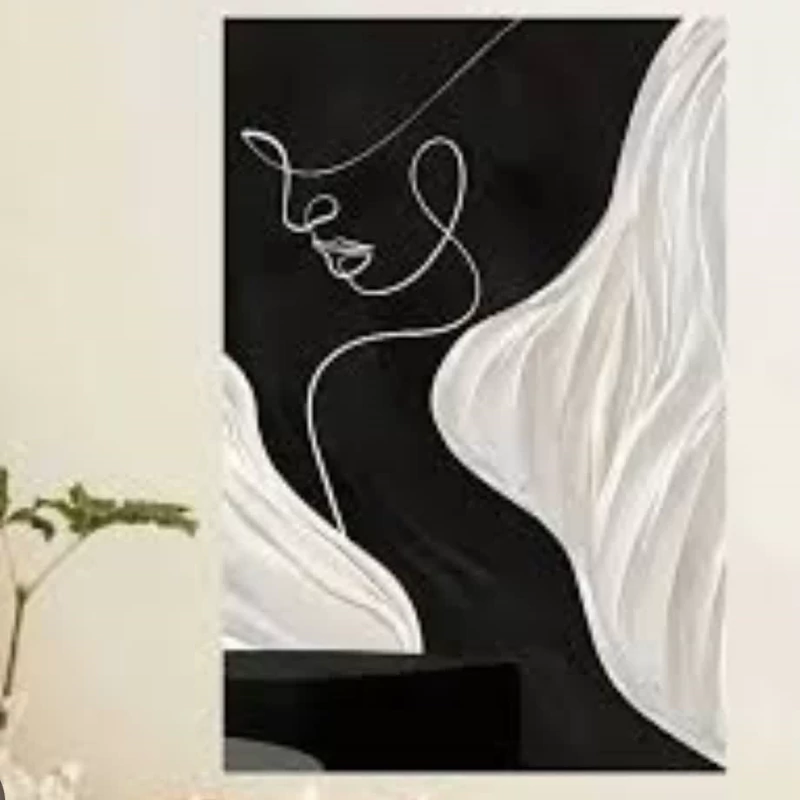 تابلو مینیمال مدرن طرح چهره (پس کرایه)
